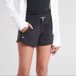 Athleta Girl 3” Black Cruiser Running Short